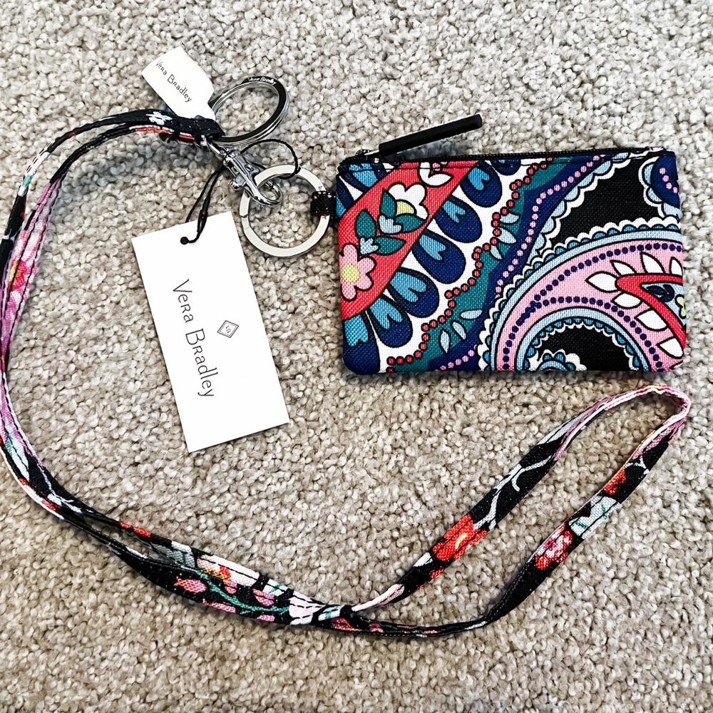 Vera Bradley ID Holder with Lanyard
